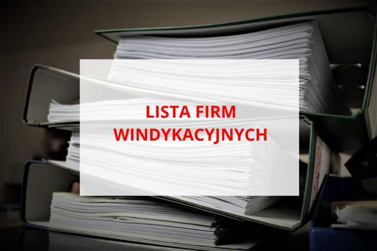 Lista firm windykacyjnych działających w Polsce